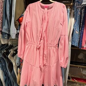 Lilly Pulitzer Pink and White Striped Dress